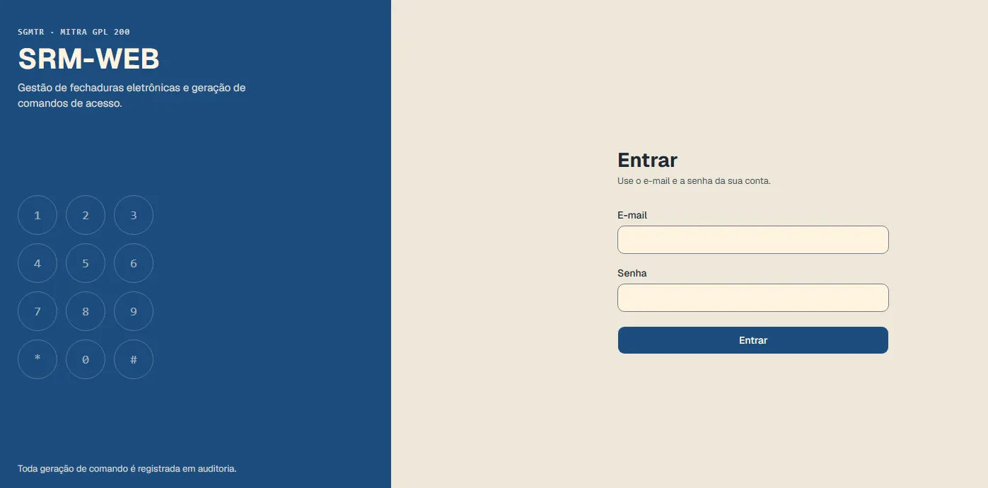 SRM-WEB — login