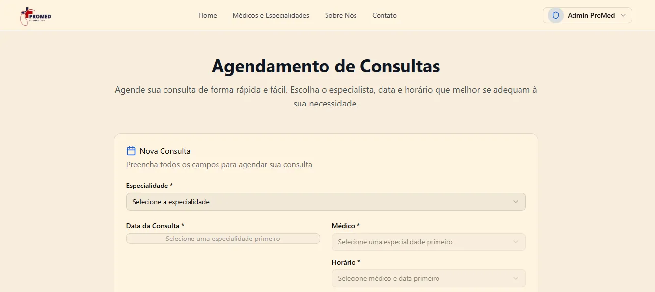 PreDoctor — agendamento de consulta